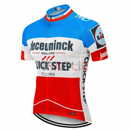 Maglia Deceuninck Quick Step Manica Corta 2019 Blu Bianco Rosso - Clicca l'immagine per chiudere